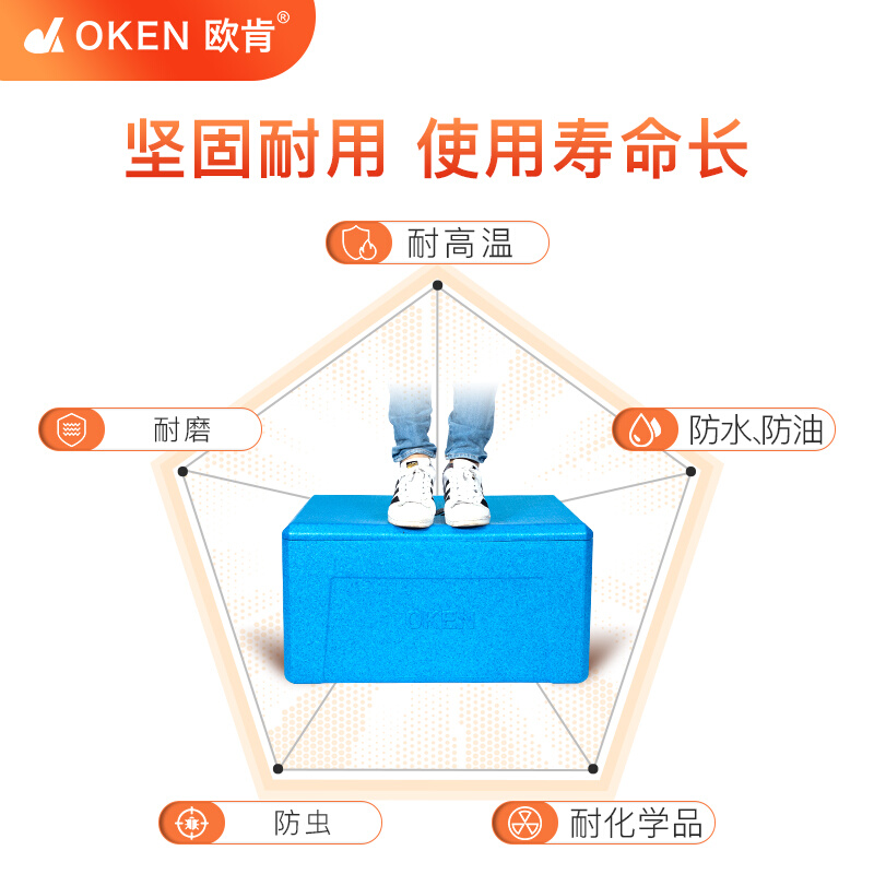 epp泡沫保温箱72升 学生餐外卖盒饭美团兴盛优选 冷链配送冷藏箱 - 图2