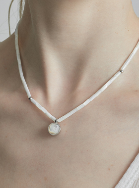 THEYKNOWClasp贝母吊坠项链