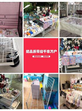 夜市摆摊小推车网红饰品折叠展示架神器多功能超市门口网格促销车