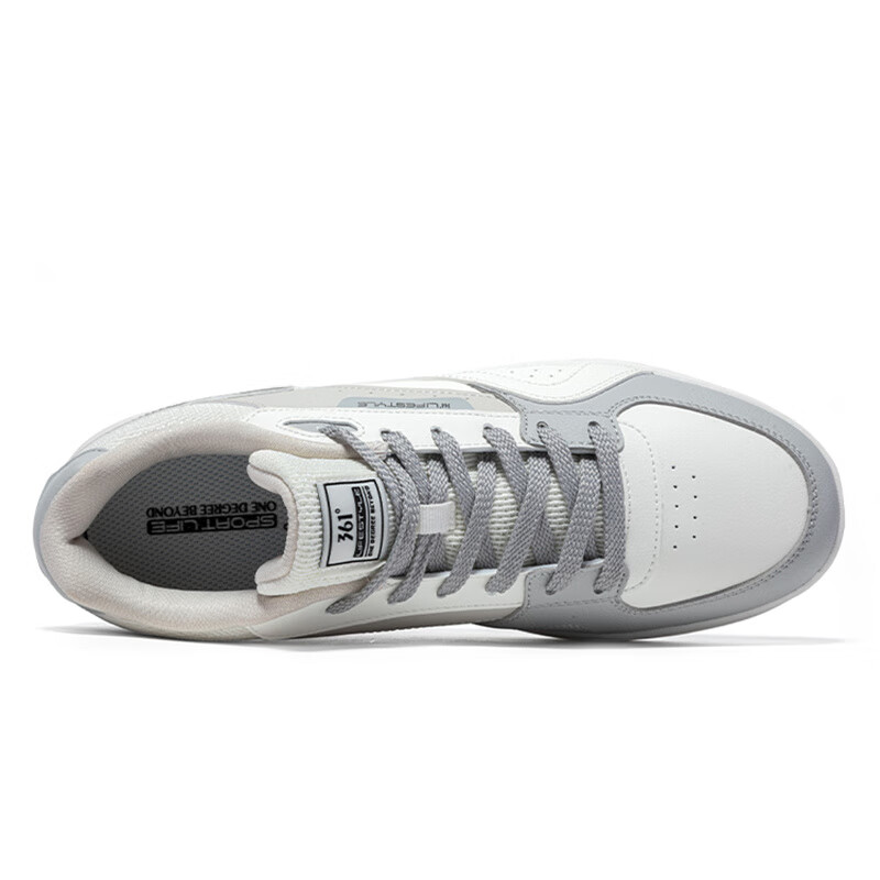 361度男鞋运动板鞋2025秋季新款潮流时尚轻便系带防滑耐磨休闲鞋 - 图3