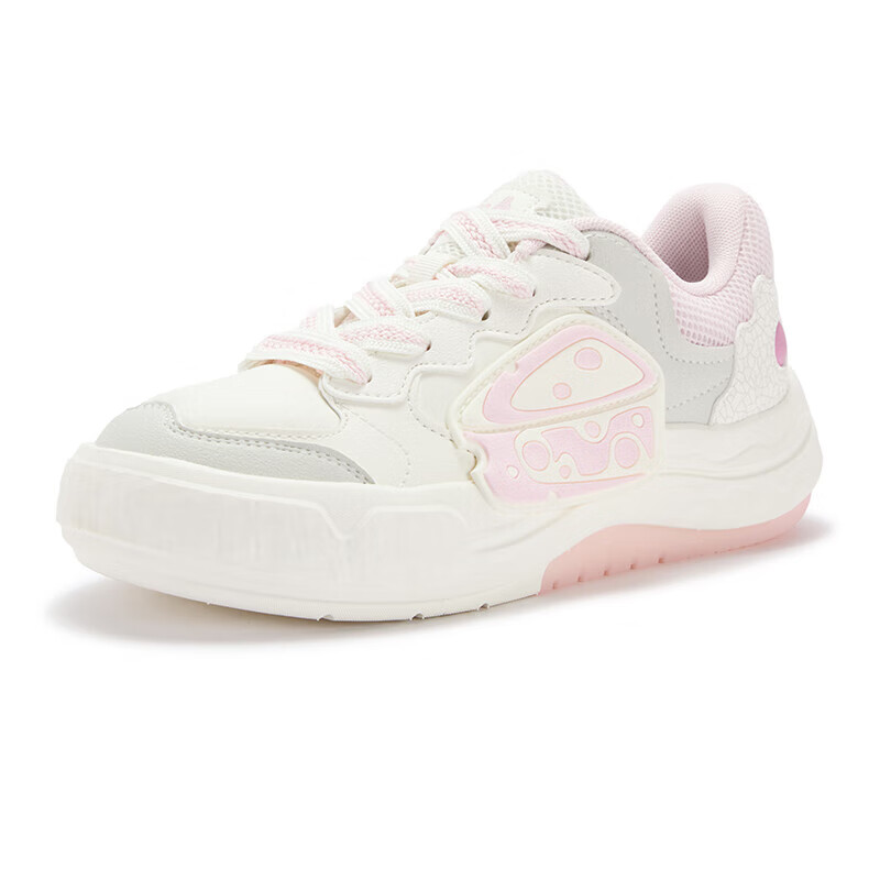 361°女鞋板鞋防滑耐磨2025秋季新款软弹舒适革面百搭休闲鞋 - 图0