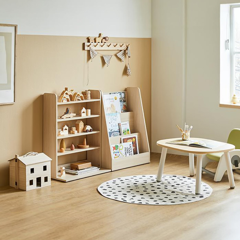 [买1送1]汉森儿童书柜实木玩具陈列架置物架绘本架书架宝宝收纳柜,淘宝优惠券,粉丝福利购,淘宝优惠卷