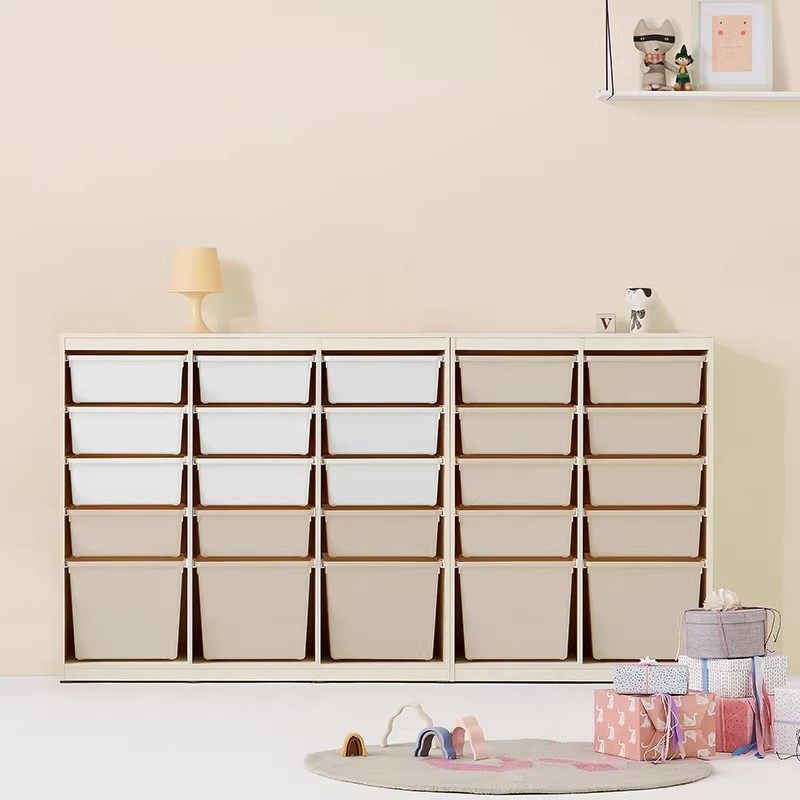 hanssem汉森儿童收纳柜蒙氏宝宝实木玩具柜书架储物柜ins风置物架,淘宝优惠券,粉丝福利购,淘宝优惠卷