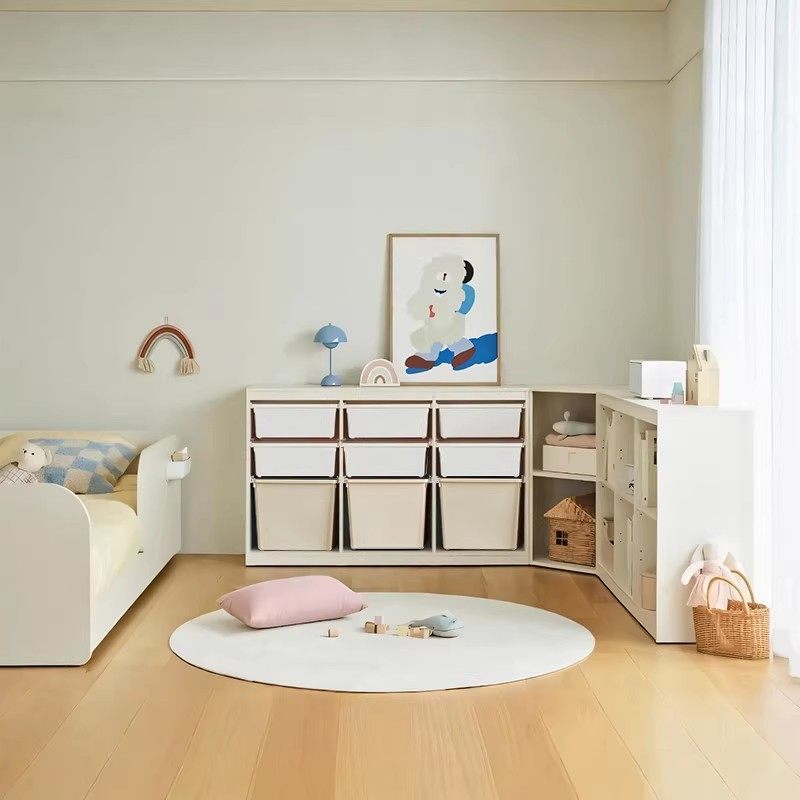 hanssem汉森玩具收纳柜蒙氏儿童储物柜北欧客厅宝宝实木置物书架,淘宝优惠券,粉丝福利购,淘宝优惠卷