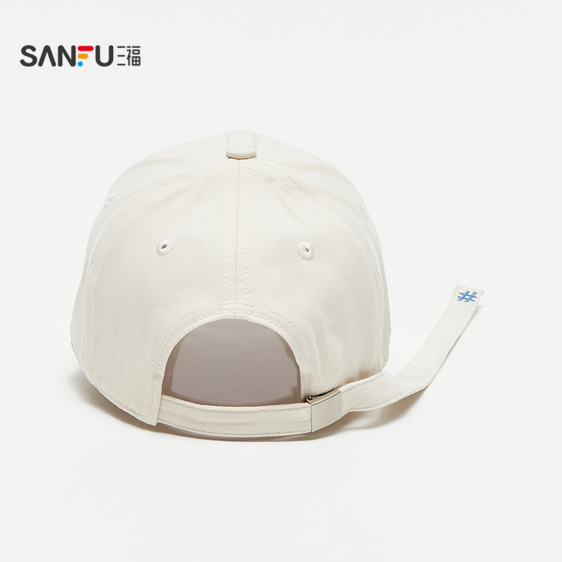 三福撞色刺绣织带棒球帽 时尚鸭舌帽服饰配件配饰帽子507119 - 图2