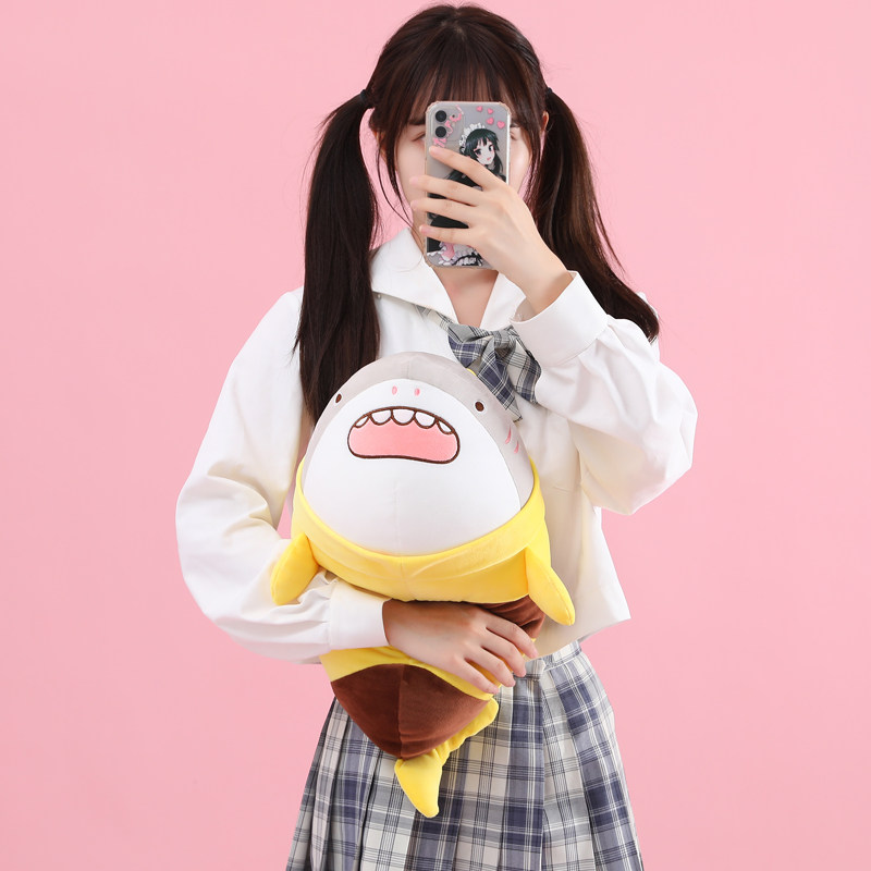 鲨bee玩偶稀奇古怪小鲨臂鱼娃抱枕 喜感熊毛绒布艺类玩具