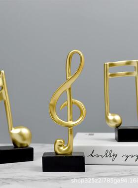 客厅摆件轻奢高级感2025新款简约五线谱音符钢琴树脂工艺品家居客