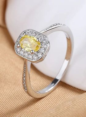 Classic Oval Royal Blue Yellow Red Green Stone Square