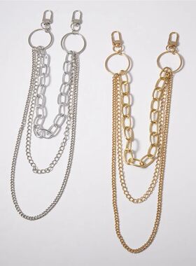 Vintage Long Metal Rock Trousers Hipster Pant Jean Keychain