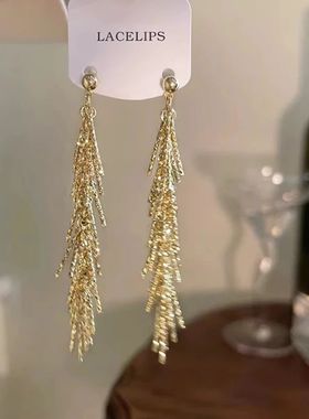 Luxury Version S925 Silver Sparkling Dense Bone Tassel