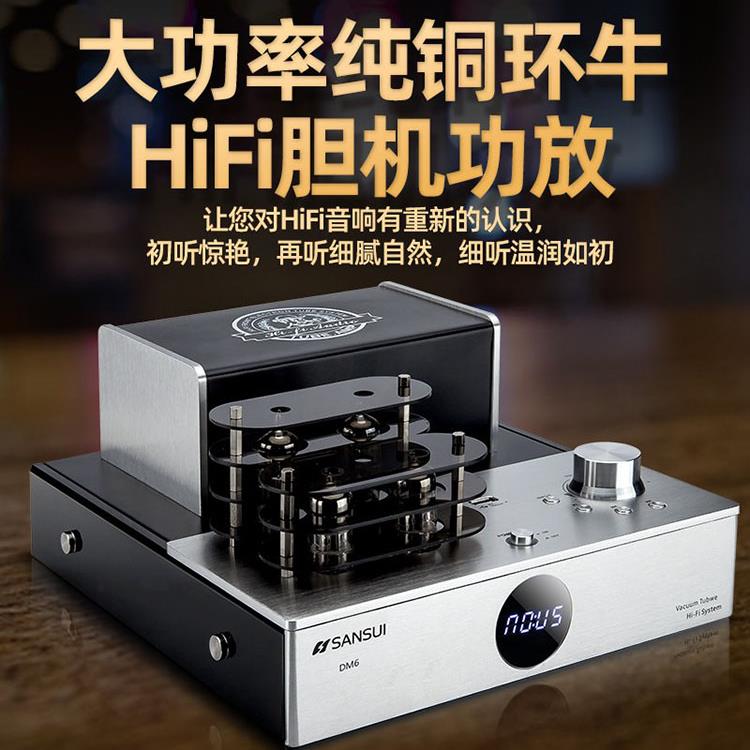 Sansui/山水Q16 hifi发烧级音响套装高保音箱电子管功放重低音响 - 图2