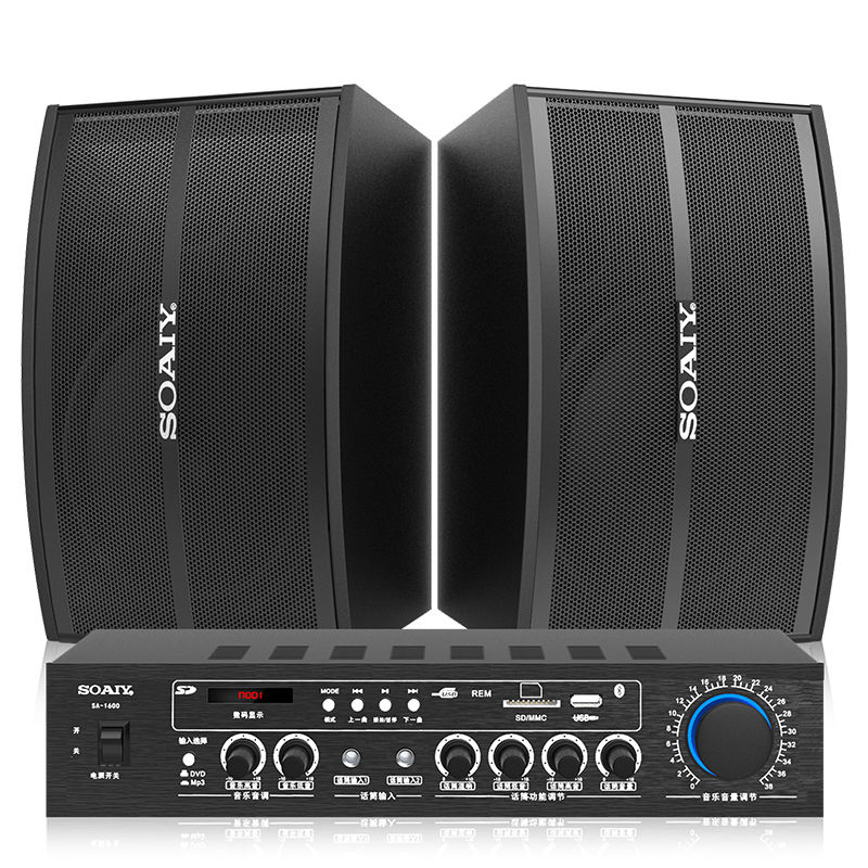 索爱家庭ktv音响套装全套家用功放点歌机专业卡拉ok机电视机通用 - 图0