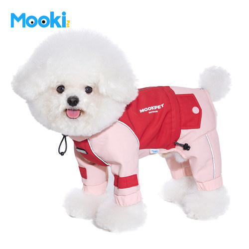 mookipet宠物狗狗冬季新款雪纳瑞小狗小型犬户外加厚四脚冲锋衣 - 图1