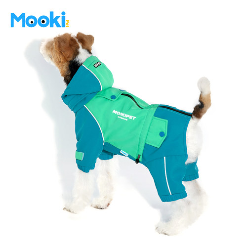 mookipet宠物狗狗冬季新款雪纳瑞小狗小型犬户外加厚四脚冲锋衣 - 图3