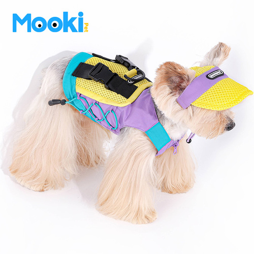 mookipet狗狗帽子露耳朵小中型犬马尔济斯比熊柴犬猫咪遮阳帽可爱