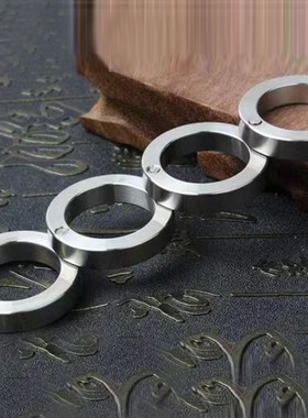 户外不锈钢指虎防身暗器四指拳扣自卫铁拳头手撑子扳指格斗战耐磨