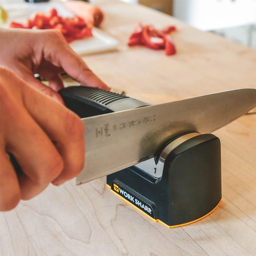 博克进口合作WorkSharp手动磨石磨刀器家用厨房快速磨刀菜刀专用 - 图0