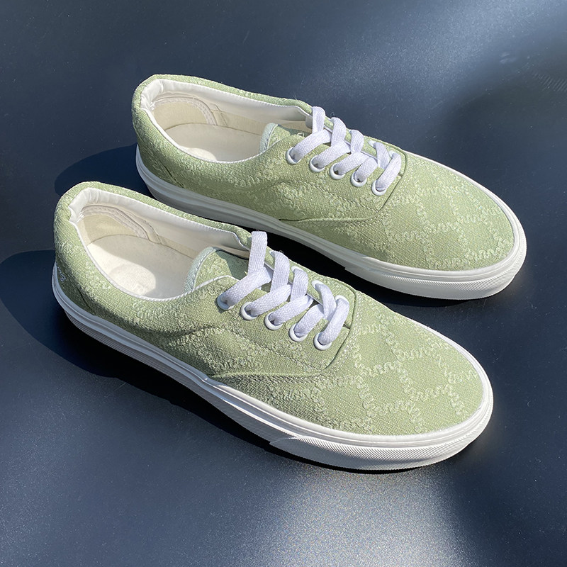 2025夏季新款男士爆款鞋子男帆布鞋透气大码男鞋绿色百搭休闲板鞋,淘宝优惠券,粉丝福利购,淘宝优惠卷