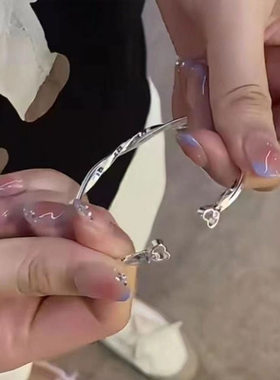 双心莫比乌斯手镯手链高颜值女款