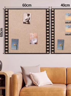 照片展示墙氛围感毛毡板照片墙高级感客厅电视墙入户门口墙面装饰