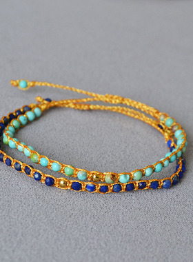 小众设计复古绿松石轻奢小众手链