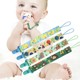 Baby stroller pacifier toy anti-lost teether chain baby stroller crib with anti-lost strap lanyard