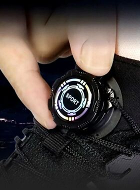 120CM No Tie Shoelaces Rotating Button Lock Design for Men W