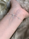 20past11 Sterling Silver Light Luxusstil Vierblatt Zirkonzertausend Gold Vielseitiges Temperament ohne Verblassen von S925 Silberarmband