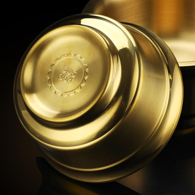 周岁食福碗筷套装304不锈钢碗金饭碗满月宴碗筷勺三件套免费刻字,淘宝优惠券,粉丝福利购,淘宝优惠卷