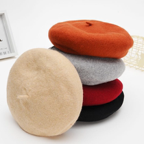 Belei Hat Lady Spring Autumn Han Edition Tide 100 hitch a painter hat Inn Pumpkin Hat Fashion Wool Berehat Winter