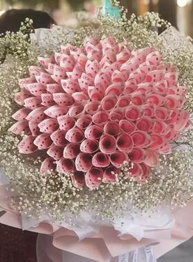 土豪有钱花花束材料包diy现金钞票包用真钱做的花束半成品生日礼8