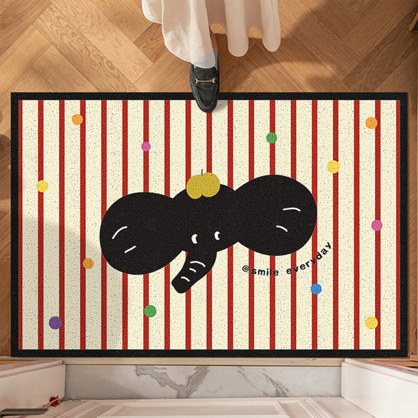 卡通地垫入户门垫家用玄关门厅丝圈PVC脚垫地毯进门门口防滑耐脏,淘宝优惠券,粉丝福利购,淘宝优惠卷