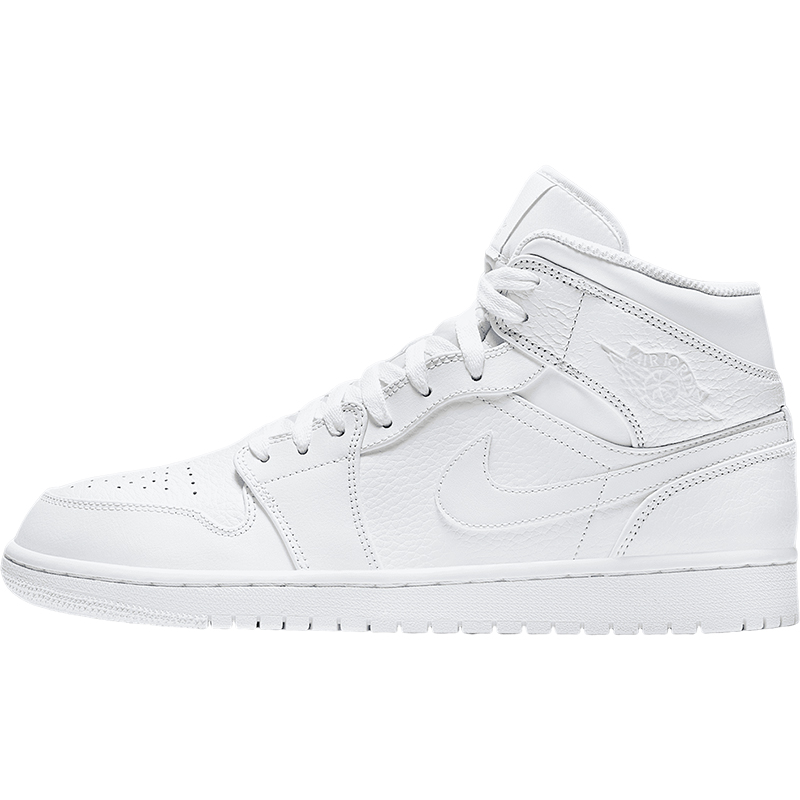 Nike/耐克正品JORDAN 1 MID男士时尚潮流篮球鞋554724-109 - 图3