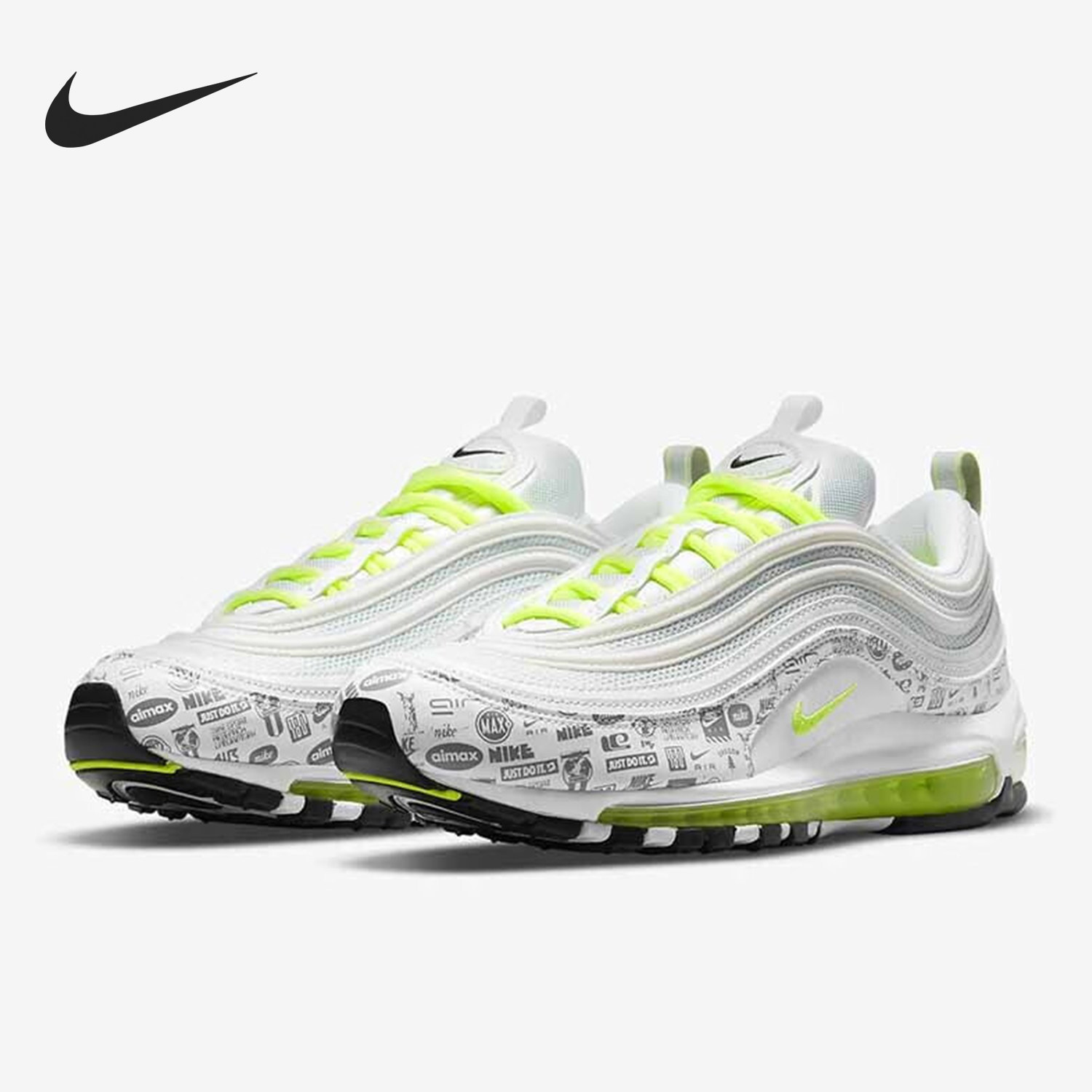 Nike/耐克正品Air Max 97男士时尚气垫缓震跑步鞋DH0006-100,淘宝优惠券,粉丝福利购,淘宝优惠卷