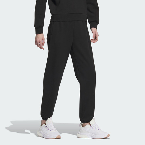 Adidas/阿迪达斯正品2023秋季新款女子束脚运动长裤IP7068 - 图0