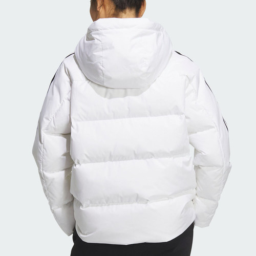 Adidas/阿迪达斯正品冬季新款女子保暖连帽运动羽绒服IT8721 - 图1