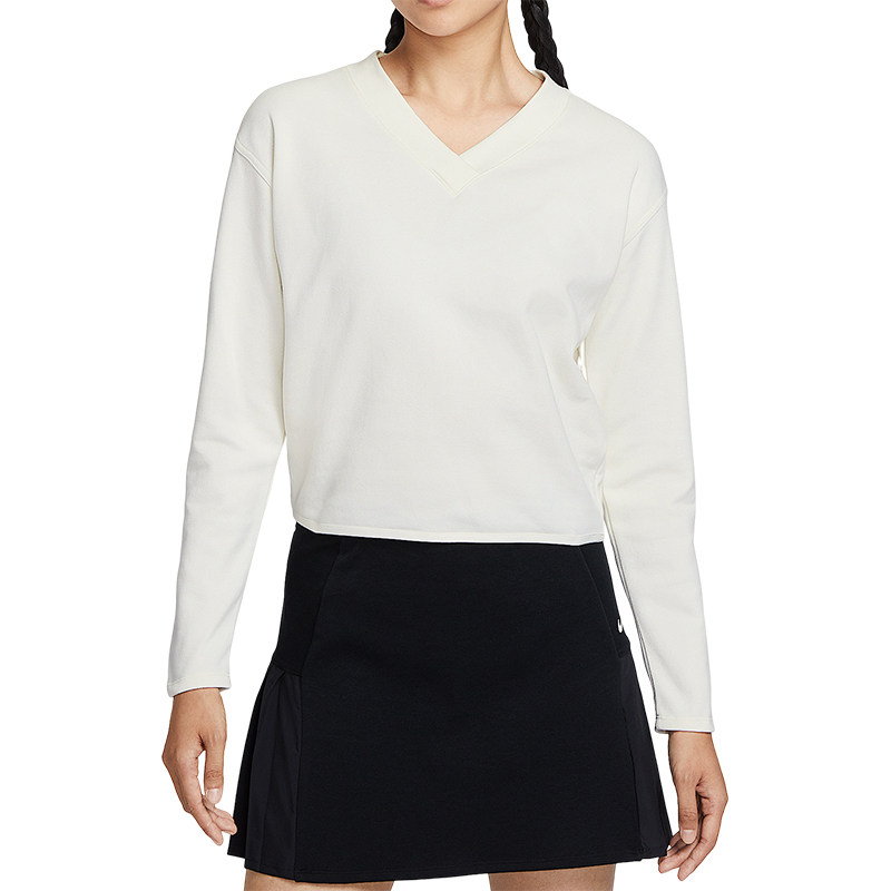 Nike/耐克正品2025秋季款女士运动V领套头高尔夫上衣IH1946-133,淘宝优惠券,粉丝福利购,淘宝优惠卷