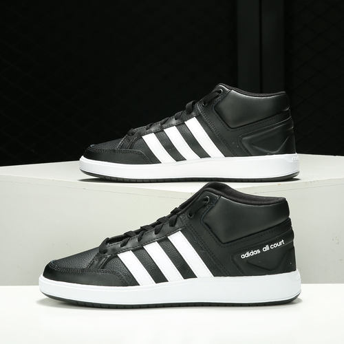 Adidas/阿迪达斯正品ALL COURT MID男子时尚舒适板鞋H02981 - 图0