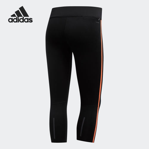 Adidas/阿迪达斯正品女士跑步复古休闲透气运动紧身裤DZ2010 - 图0