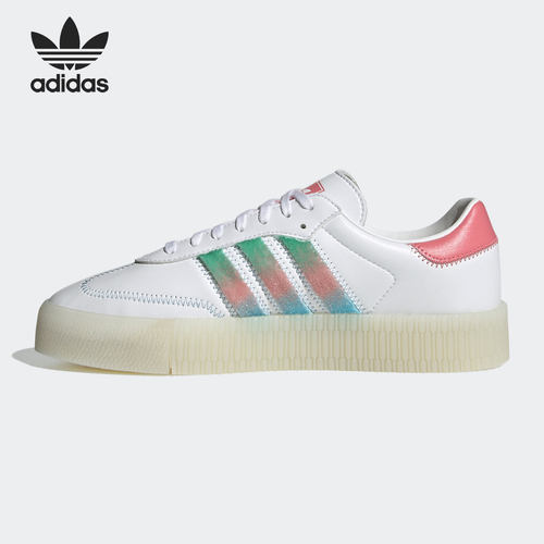 Adidas/阿迪达斯正品 三叶草SAMBAROSE W女子经典运动板鞋GZ2797 - 图0