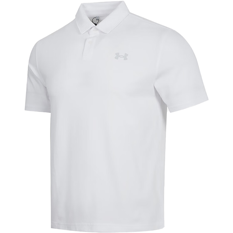 UA/安德玛正品2025新款男子高尔夫运动训练短袖POLO衫1387341-100,淘宝优惠券,粉丝福利购,淘宝优惠卷