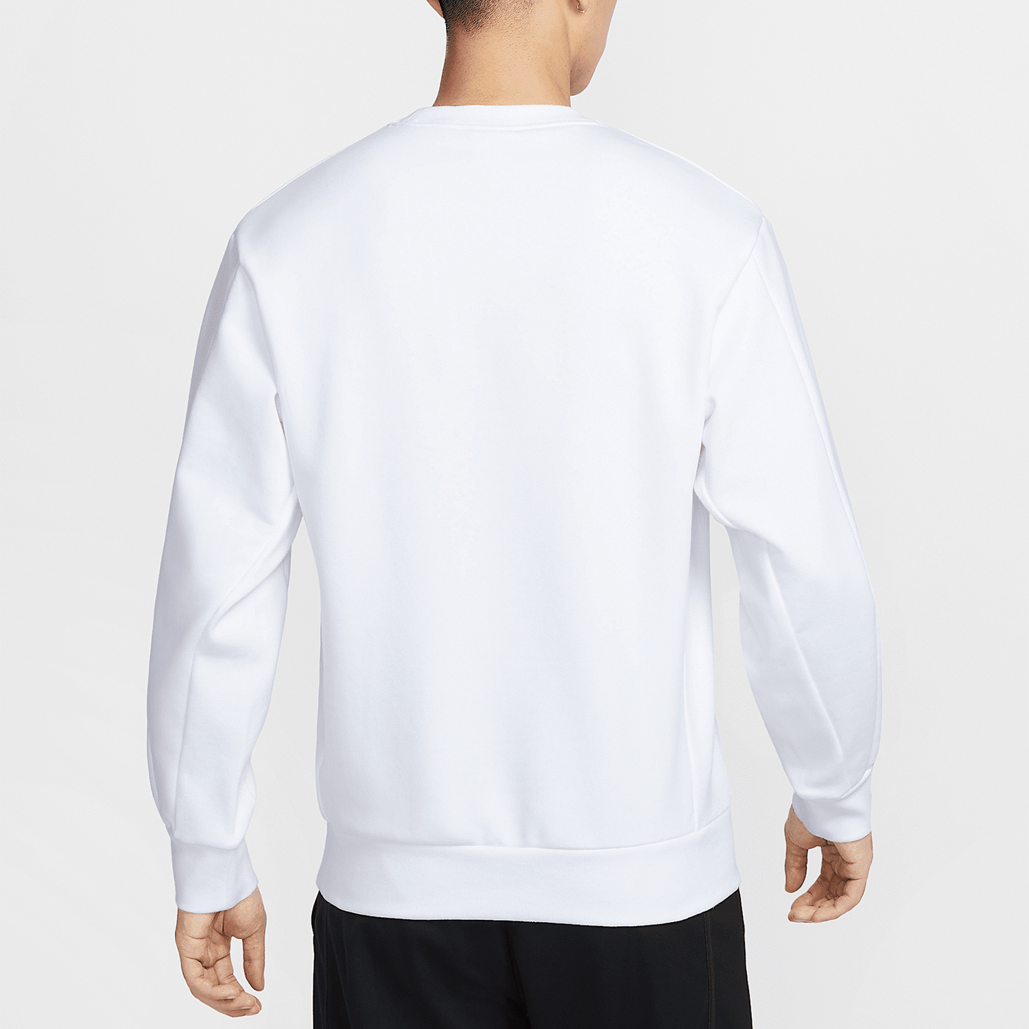 Nike/耐克正品秋冬新款男士简约保暖针织运动卫衣FZ7521-100 - 图1