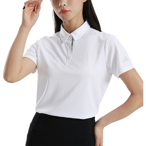 Adidas/阿迪达斯官方正品夏季女士时尚运动休闲短袖POLO衫HR6417 - 图3