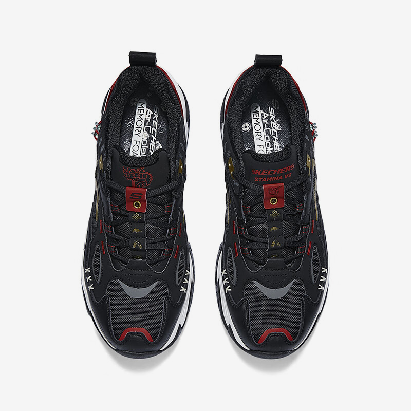 Skechers/斯凯奇正品STAMINA V3系列男士厚底耐磨休闲运动鞋 - 图2