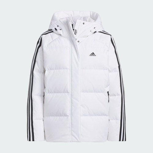 Adidas/阿迪达斯正品冬季新款女子保暖连帽运动羽绒服IT8721 - 图2