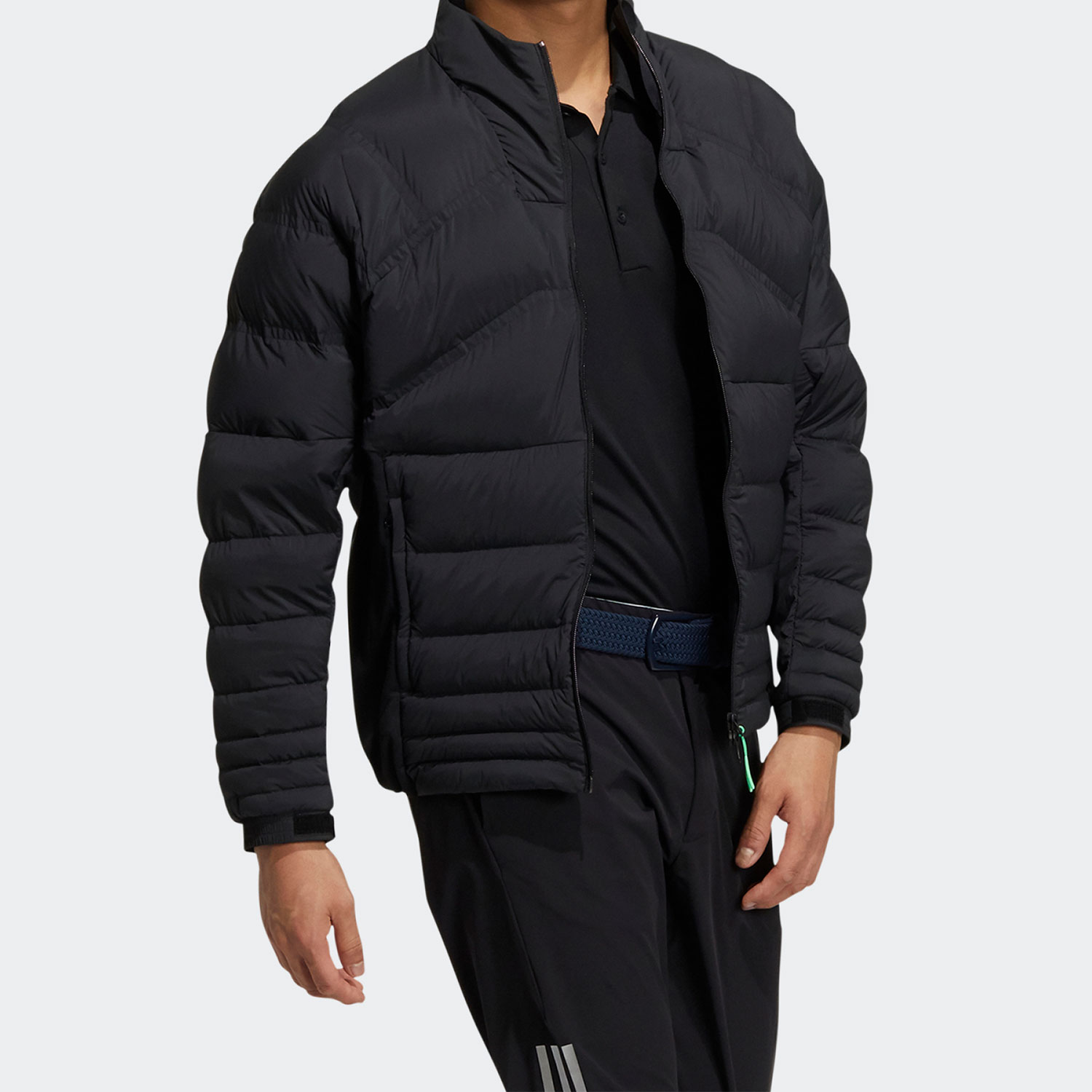 Adidas/阿迪达斯正品男子舒适保暖拉链休闲运动羽绒服 GT3417 - 图1