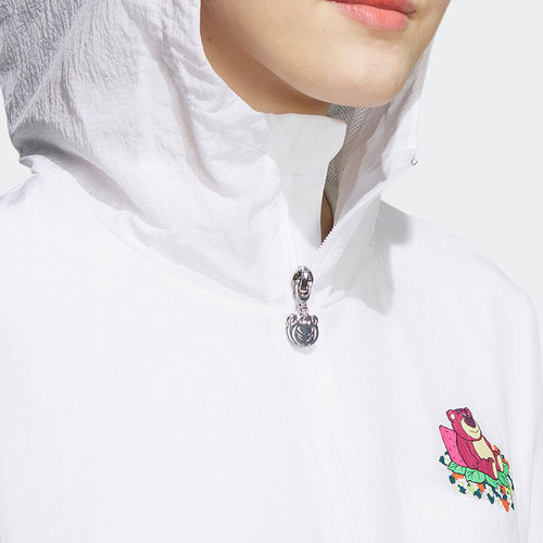 Adidas/阿迪达斯正品2023夏梭织透气女子运动夹克外套 IP4017 - 图2