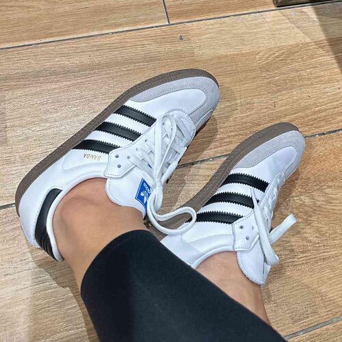 Adidas/阿迪达斯三叶草SambaOG男女低帮经典运动德训鞋板鞋IG4198 - 图1