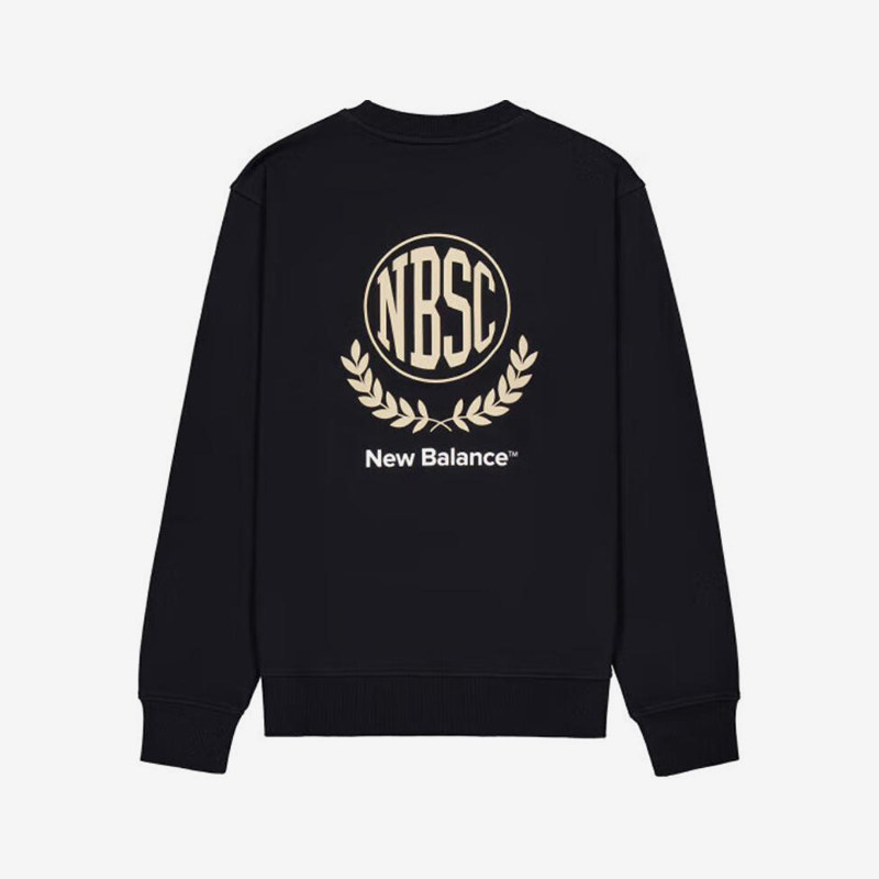 New Balance/NB正品新款男士圆领复古潮流卫衣套头衫AMT43369-BK,淘宝优惠券,粉丝福利购,淘宝优惠卷