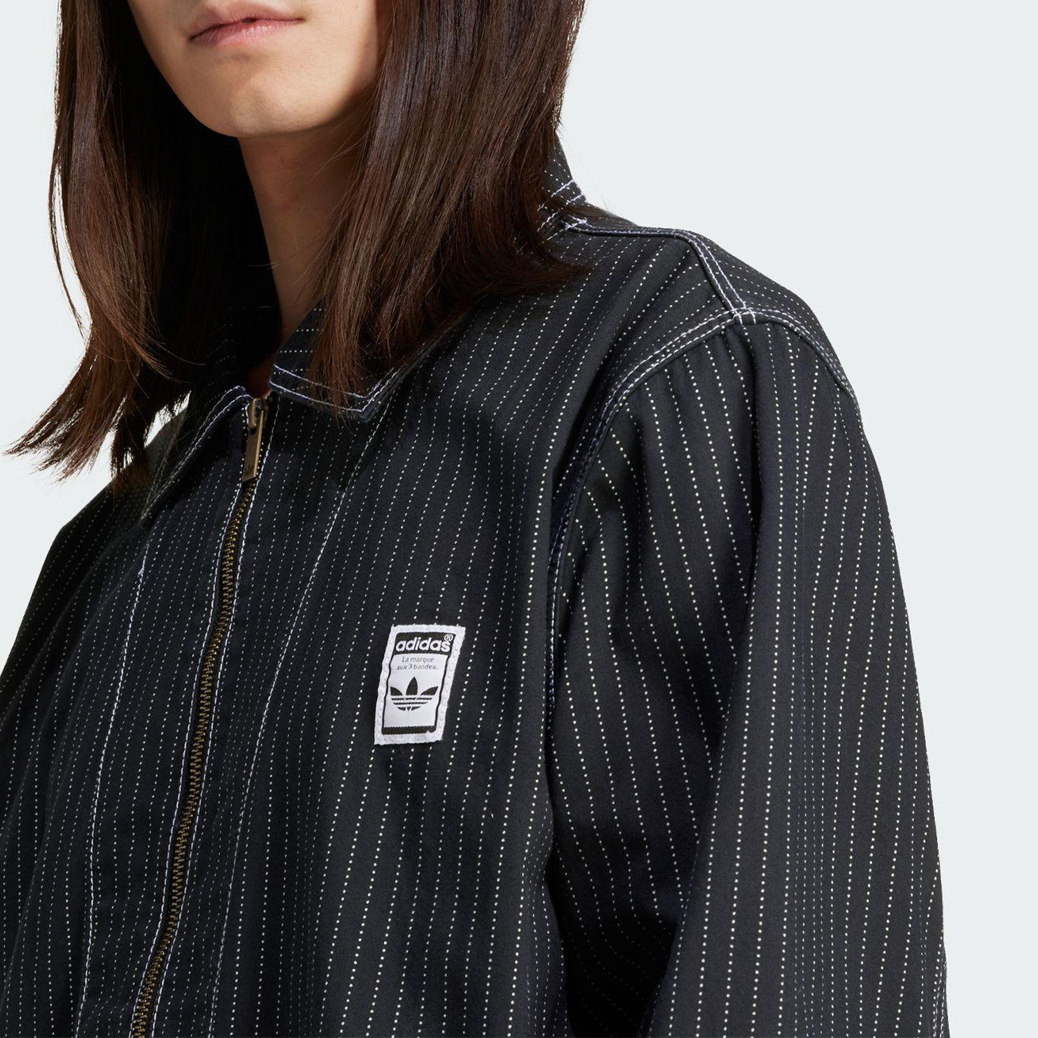 Adidas/阿迪达斯正品新款男士经典复古翻领条纹夹克外套JP4485,淘宝优惠券,粉丝福利购,淘宝优惠卷